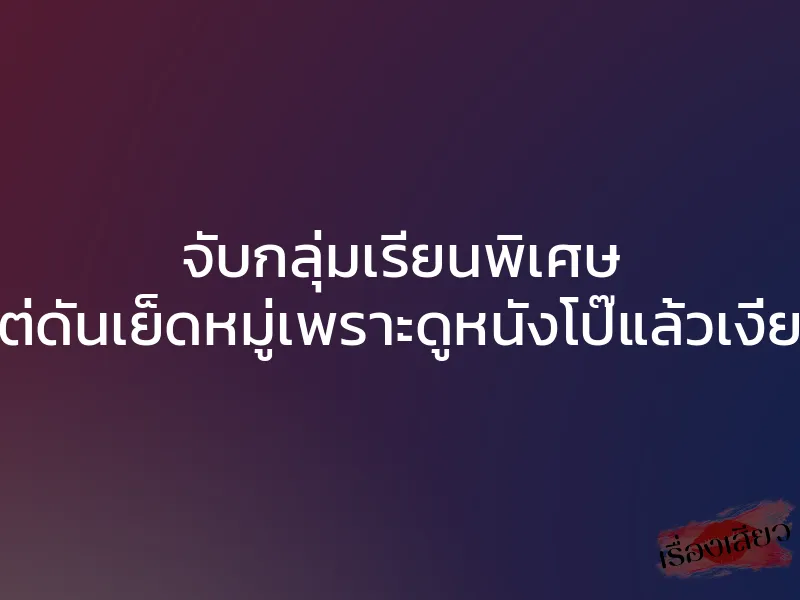 จับกลุ่มเรียนพิเศษ แต่ดันเย็ดหมู่เพราะดูหนังโป๊แล้วเงี่ยน