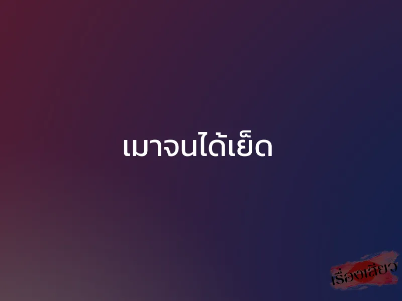 เมาจนได้เย็ด