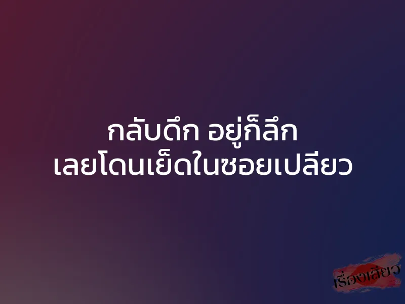 กลับดึก อยู่ก็ลึก เลยโดนเย็ดในซอยเปลี่ยว