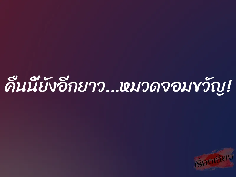 คืนนี้ยังอีกยาว…หมวดจอมขวัญ!
