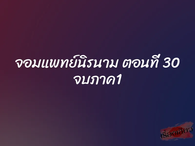 จอมแพทย์นิรนาม ตอนที่ 30  จบภาค1