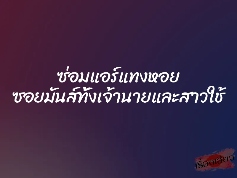 ซ่อมแอร์แทงหอย ซอยมันส์ทั้งเจ้านายและสาวใช้