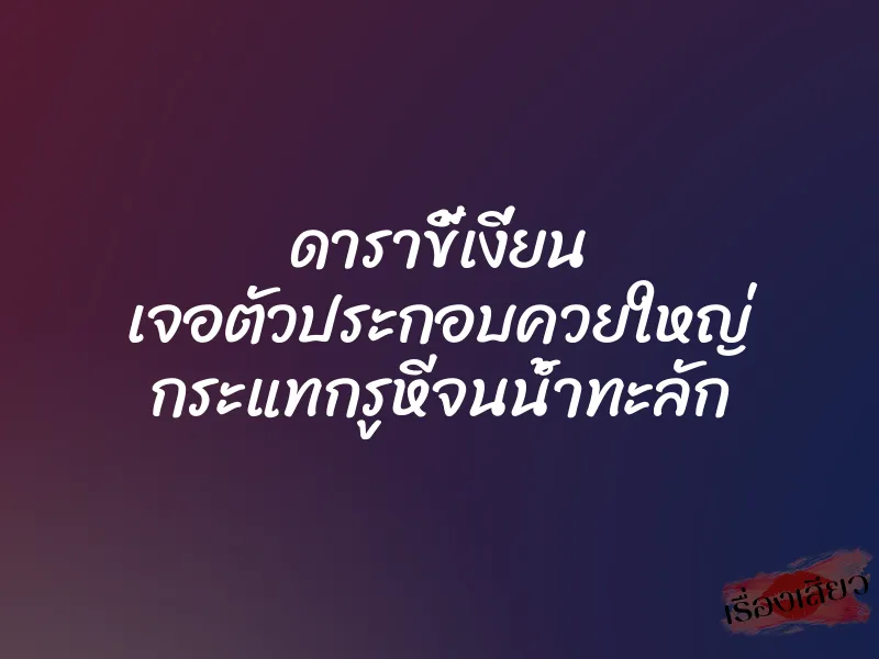 ดาราขี้เงี่ยน เจอตัวประกอบควยใหญ่ กระแทกรูหีจนน้ำทะลัก