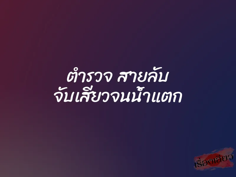 ตำรวจ สายลับ จับเสียวจนน้ำแตก