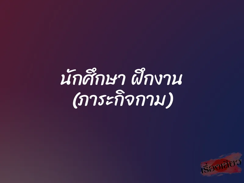 นักศึกษา ฝึกงาน (ภาระกิจกาม)