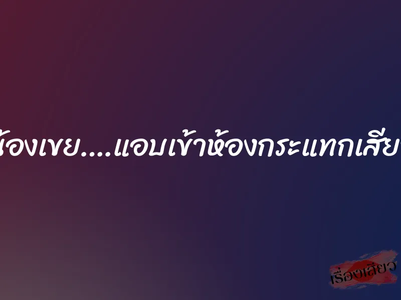 น้องเขย….แอบเข้าห้องกระแทกเสียว