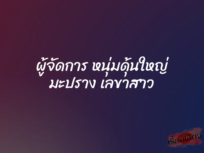 ผู้จัดการ หนุ่มดุ้นใหญ่ มะปราง เลขาสาว