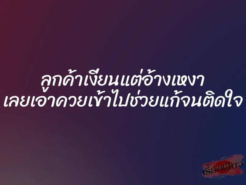 ลูกค้าเงี่ยนแต่อ้างเหงา เลยเอาควยเข้าไปช่วยแก้จนติดใจ