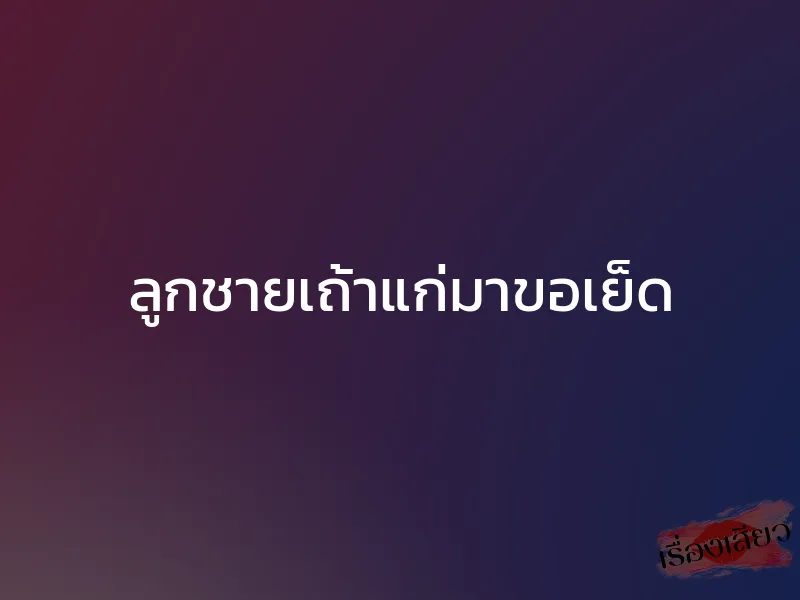 ลูกชายเถ้าแก่มาขอเย็ด