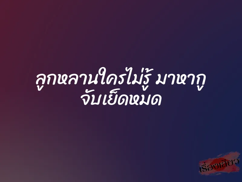 ลูกหลานใครไม่รู้ มาหากู จับเย็ดหมด