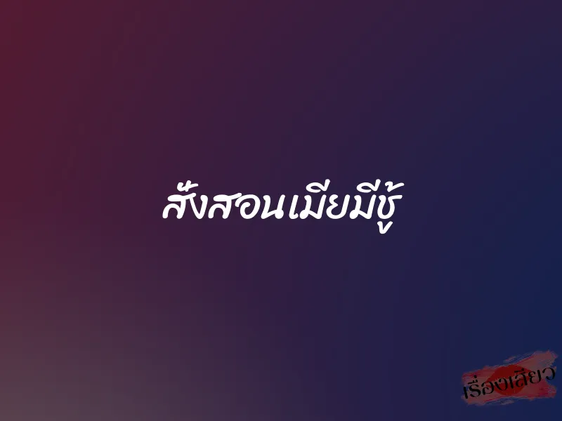 สั่งสอนเมียมีชู้