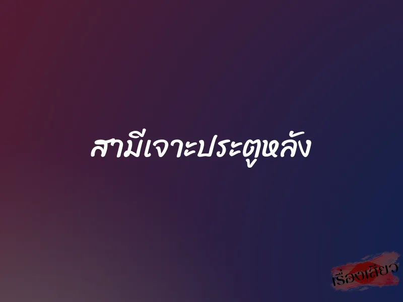 สามีเจาะประตูหลัง