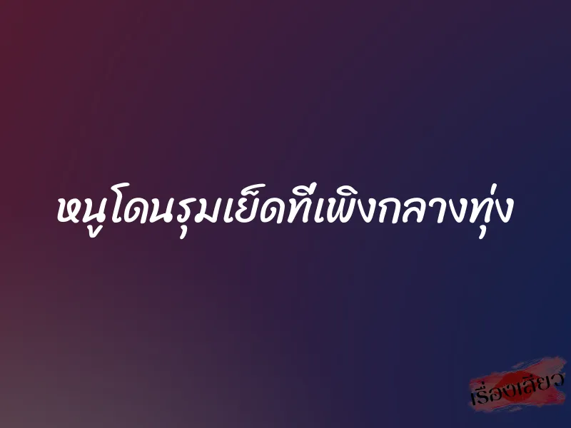 หนูโดนรุมเย็ดที่เพิงกลางทุ่ง