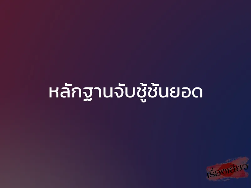 หลักฐานจับชู้ชั้นยอด