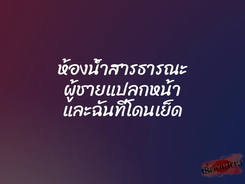 ห้องน้ำสารธารณะ ผู้ชายแปลกหน้า และฉันที่โดนเย็ด