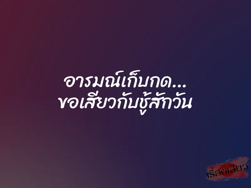 อารมณ์เก็บกด… ขอเสียวกับชู้สักวัน