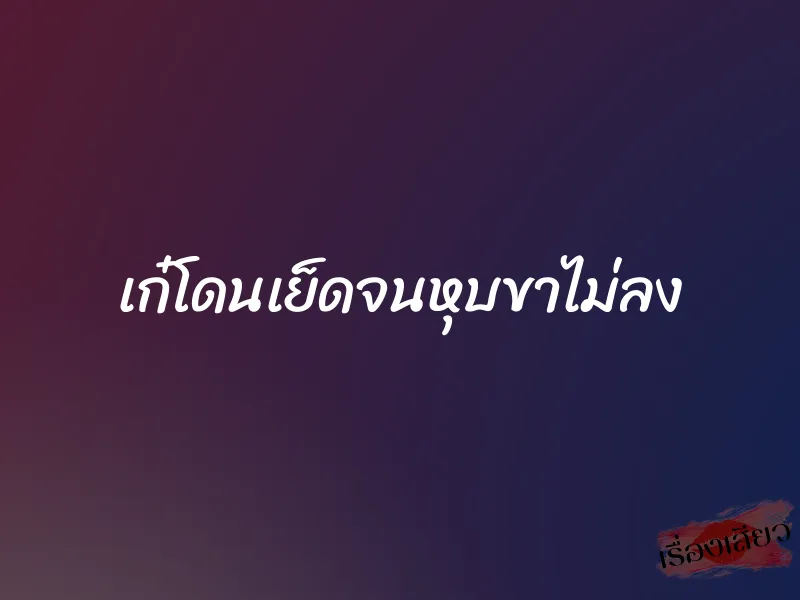 เก๋โดนเย็ดจนหุบขาไม่ลง