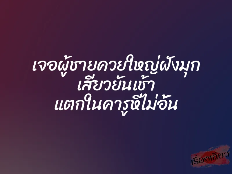 เจอผู้ชายควยใหญ่ฝังมุก เสียวยันเช้า แตกในคารูหีไม่อั้น