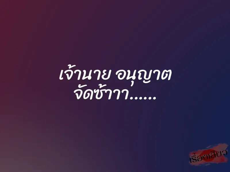 เจ้านาย อนุญาต จัดซ้าาา……