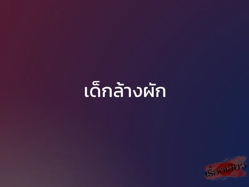 เด็กล้างผัก 1 เด็กล้างผัก