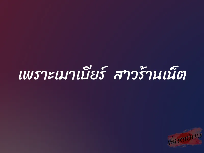 เพราะเมาเบียร์  สาวร้านเน็ต