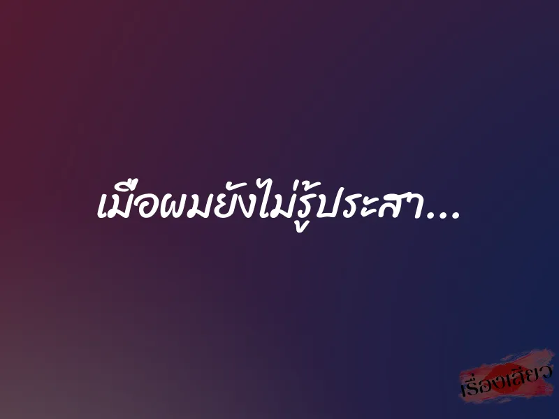 เมื่อผมยังไม่รู้ประสา...
