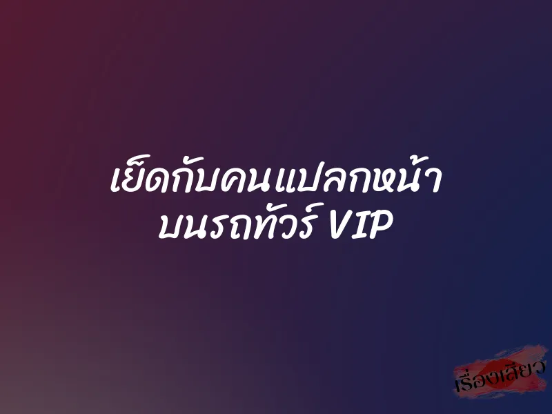 เย็ดกับคนแปลกหน้า บนรถทัวร์ VIP