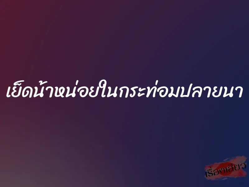 เย็ดน้าหน่อยในกระท่อมปลายนา