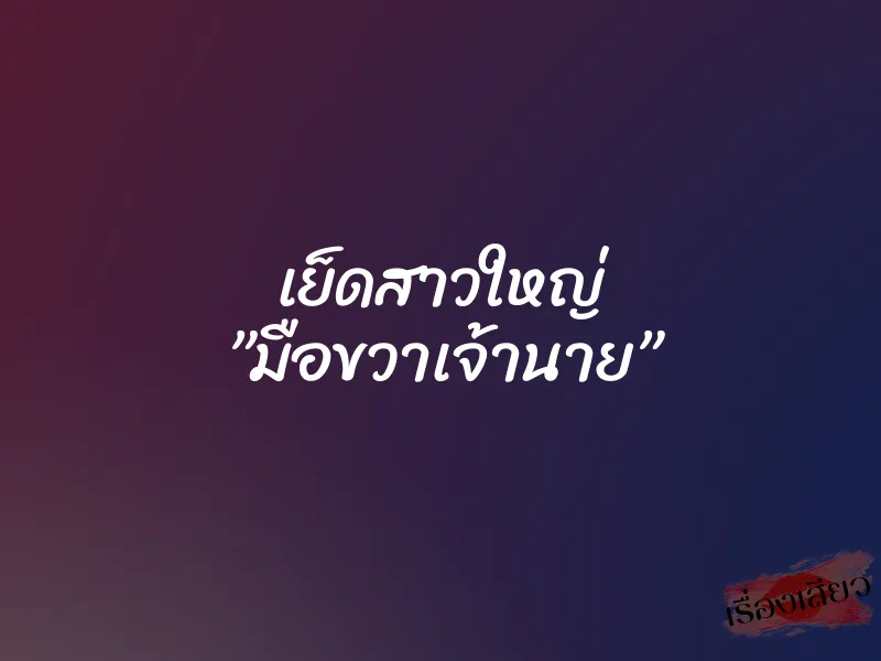 เย็ดสาวใหญ่ ”มือขวาเจ้านาย”
