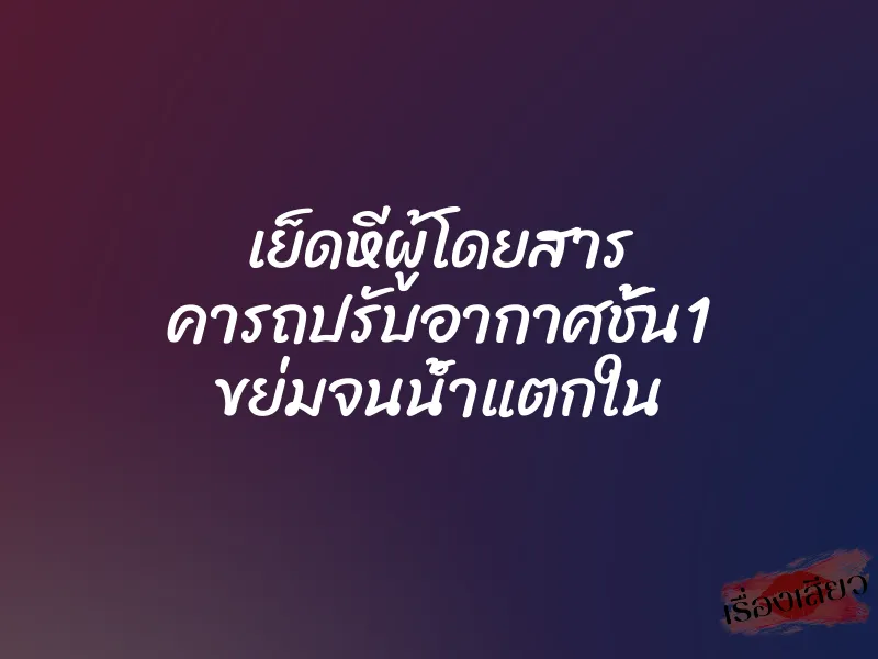 เย็ดหีผู้โดยสาร คารถปรับอากาศชั้น1 ขย่มจนน้ำแตกใน