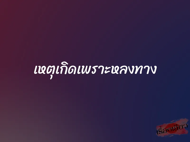 เหตุเกิดเพราะหลงทาง