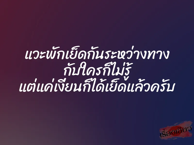 แวะพักเย็ดกันระหว่างทาง กับใครก็ไม่รู้ แต่แค่เงี่ยนก็ได้เย็ดแล้วครับ