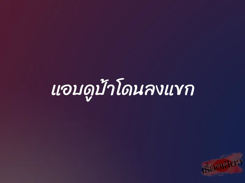 แอบดูป้าโดนลงแขก