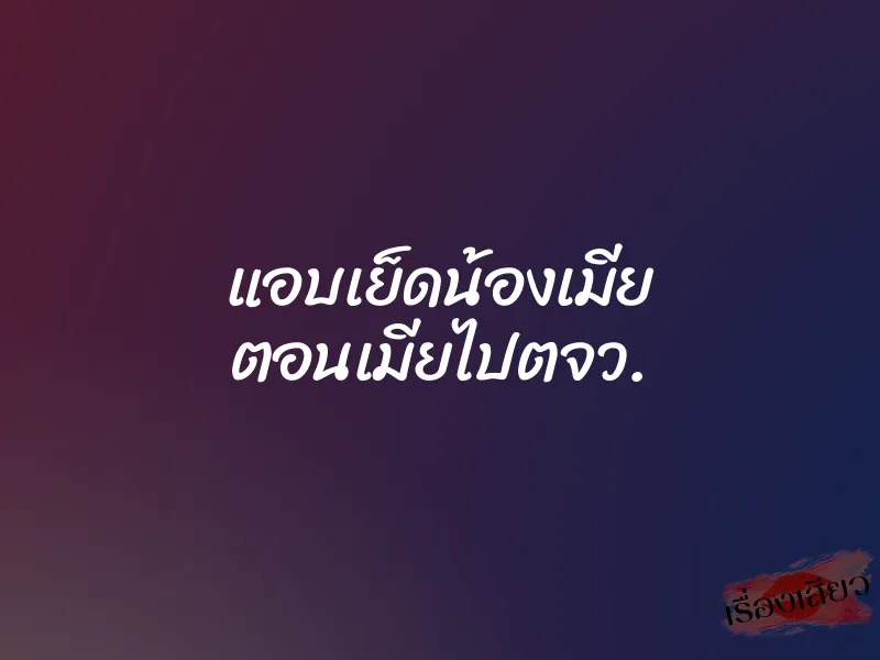 แอบเย็ดน้องเมีย ตอนเมียไปตจว.