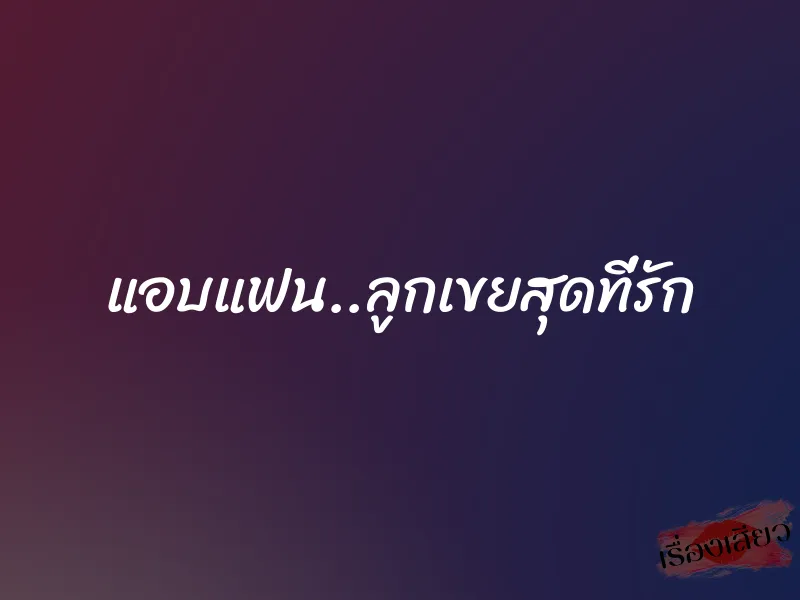 แอบแฟน..ลูกเขยสุดที่รัก
