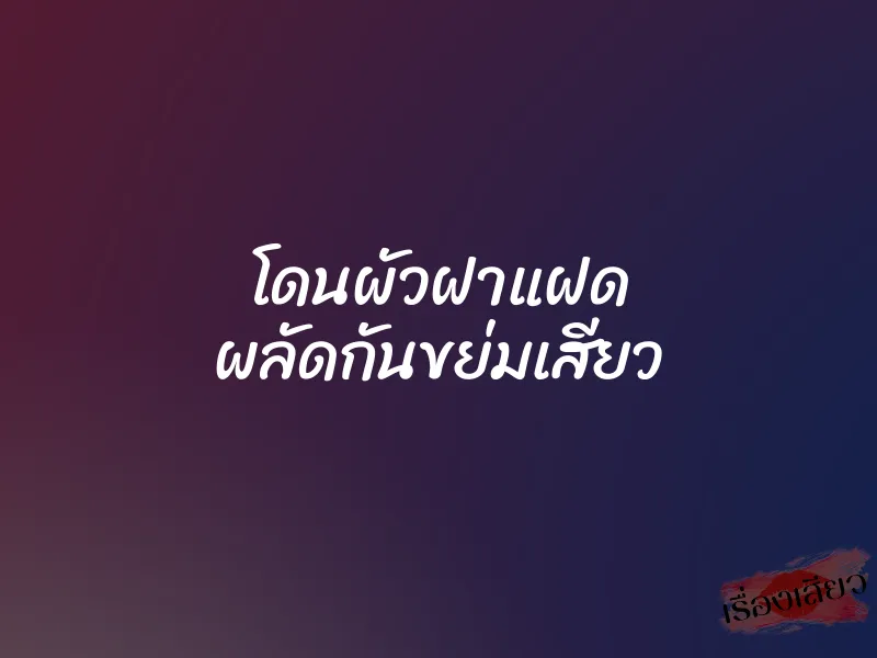 โดนผัวฝาแฝด ผลัดกันขย่มเสียว