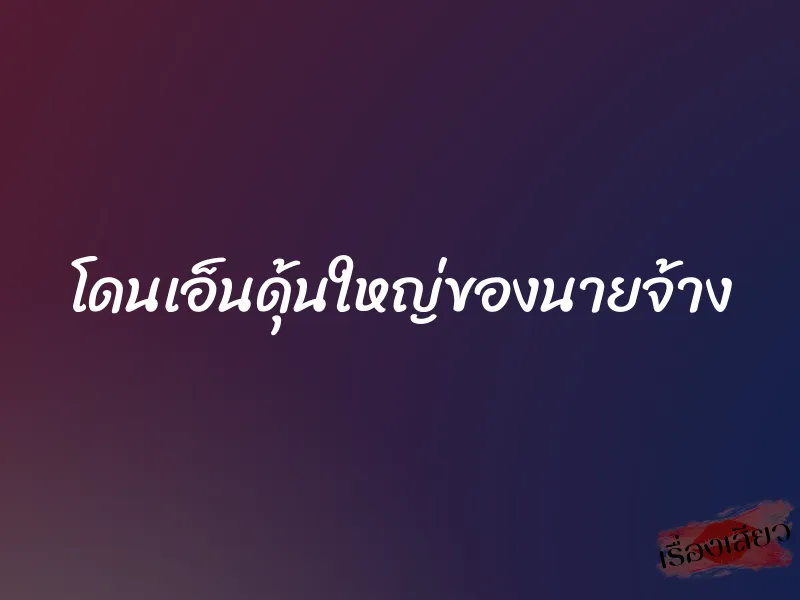 โดนเอ็นดุ้นใหญ่ของนายจ้าง