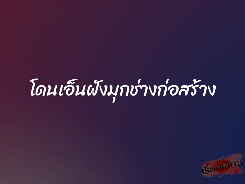 โดนเอ็นฝังมุกช่างก่อสร้าง