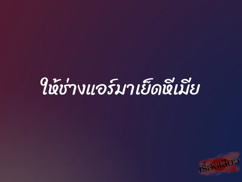 ให้ช่างแอร์มาเย็ดหีเมีย